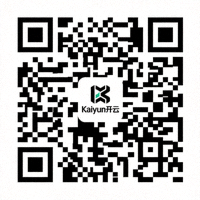 Kaiyun开云APP下载二维码 - 黑白相间的方形二维码，中心有开云Logo